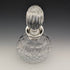 1977 British vintage cut glass oval decanter pure silver decoration 1750g